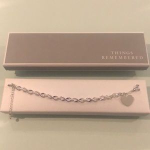 NWOT Silver Infinity Link Bracelet